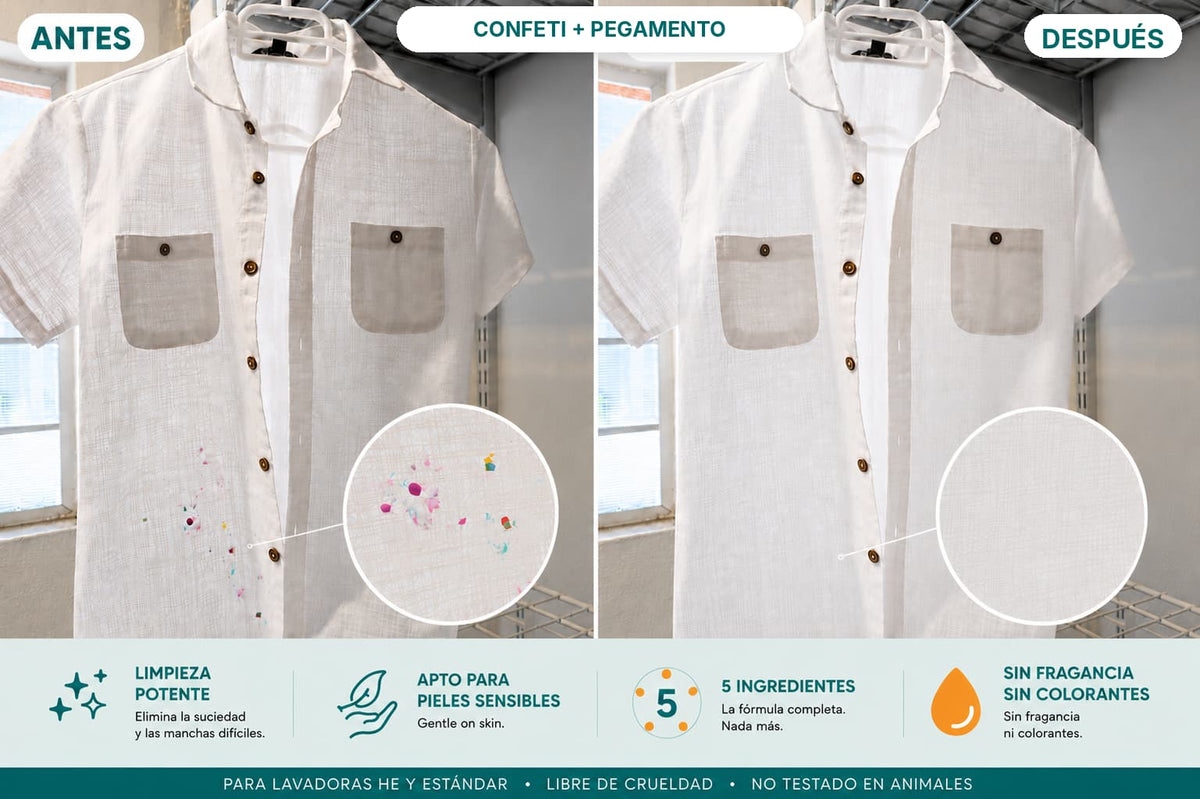 Detergente en polvo no tóxico