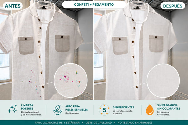 Detergente en polvo no tóxico